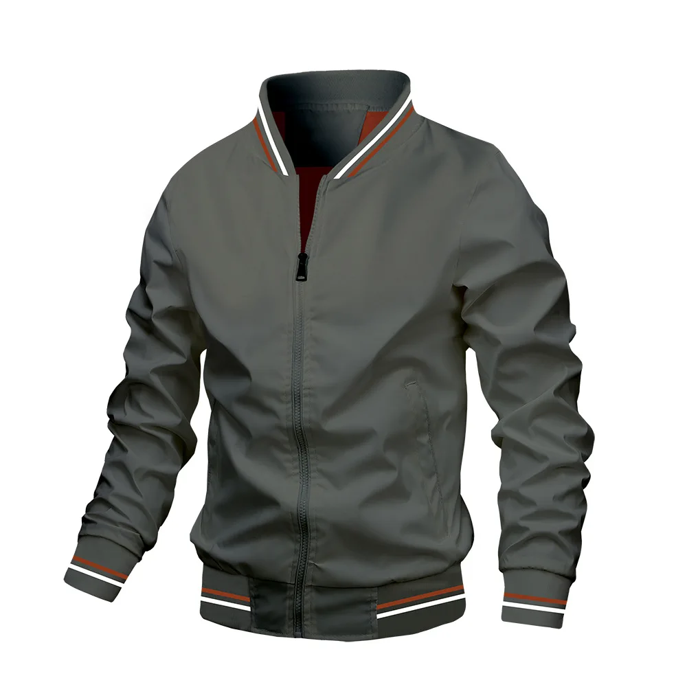 New sports jacket fashion men autumn winter Europe and the United States casual coat fashion trend outerwear sports jacket