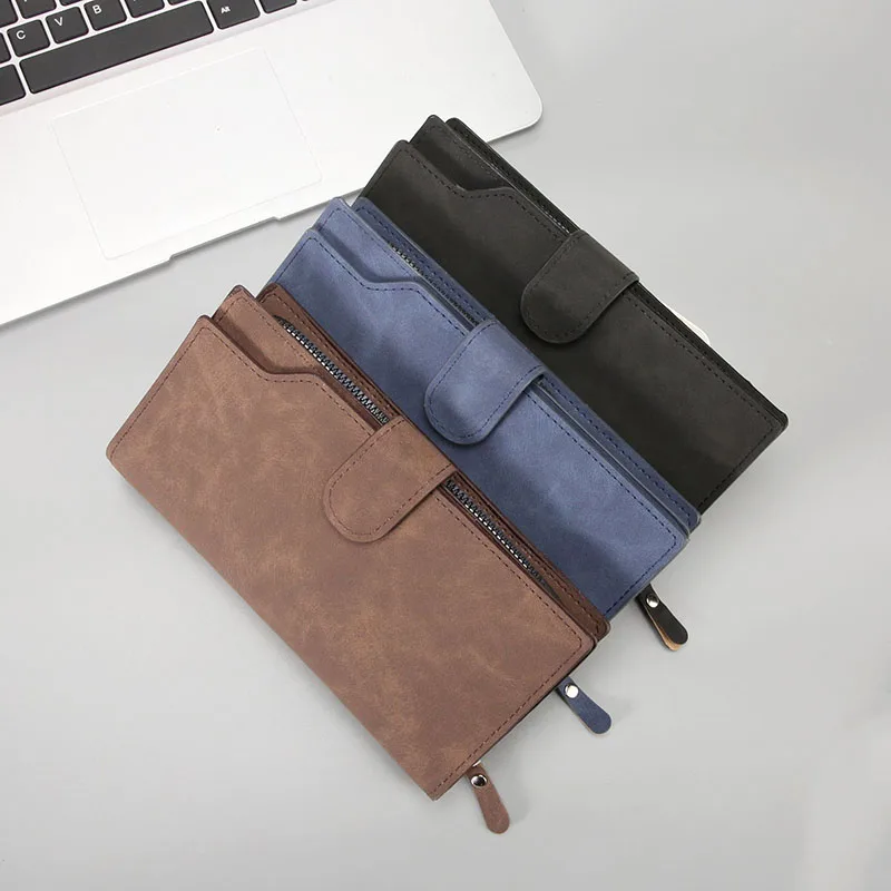 

Long Wallet Women pu Leather Matte Zipper Purse Women's Hasp Coin Purse Sac Femme Luxury Brand Porte Ladies Wallet