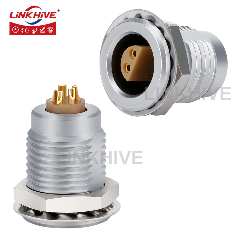 Compatible with LEMO ERA Socket 0S 1S 2S 3S Series 2 3 4 5 6 7 8 10 12 13 14 16 18 Pin Push-Pull Latching Circular Connector