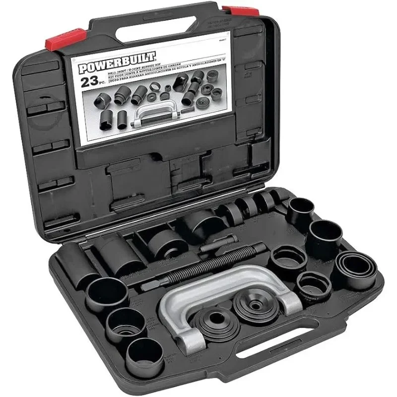 Powerbuilt Ball and U Joint Service Set, 23 Piece Tool Kit, Remove and Install Ball Joints