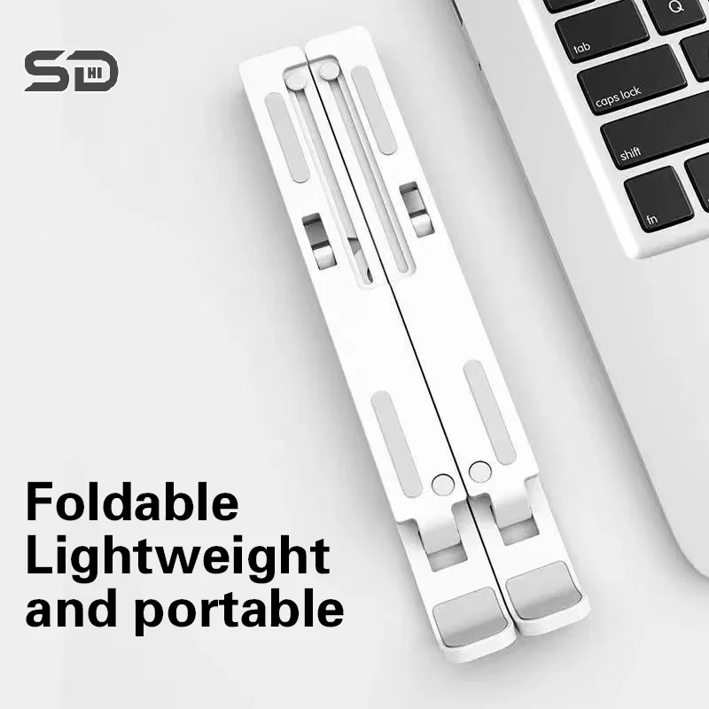 Foldable Laptop Stand Holder Portable Notebook Support Base Adjustable Riser Cooling Bracket Laptop Cooler Accessories