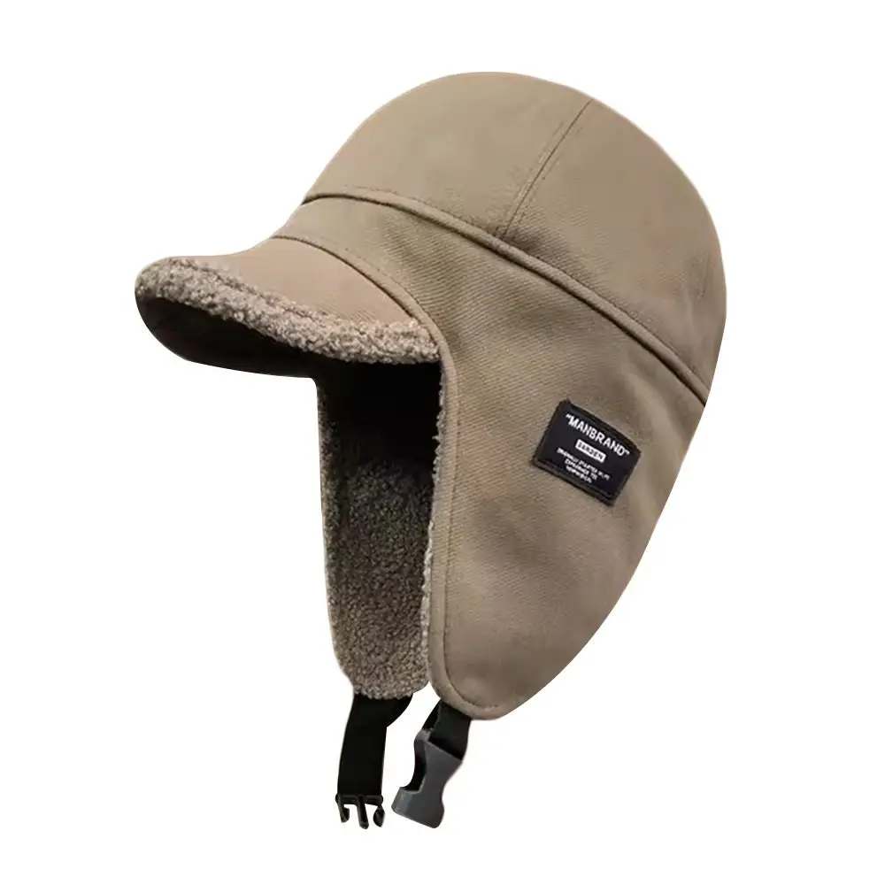 

Плюшевая шапка-бомбер для улицы, теплая толстая меховая шапка-ушанка, ветрозащитная зимняя шапка для мужчин и женщин