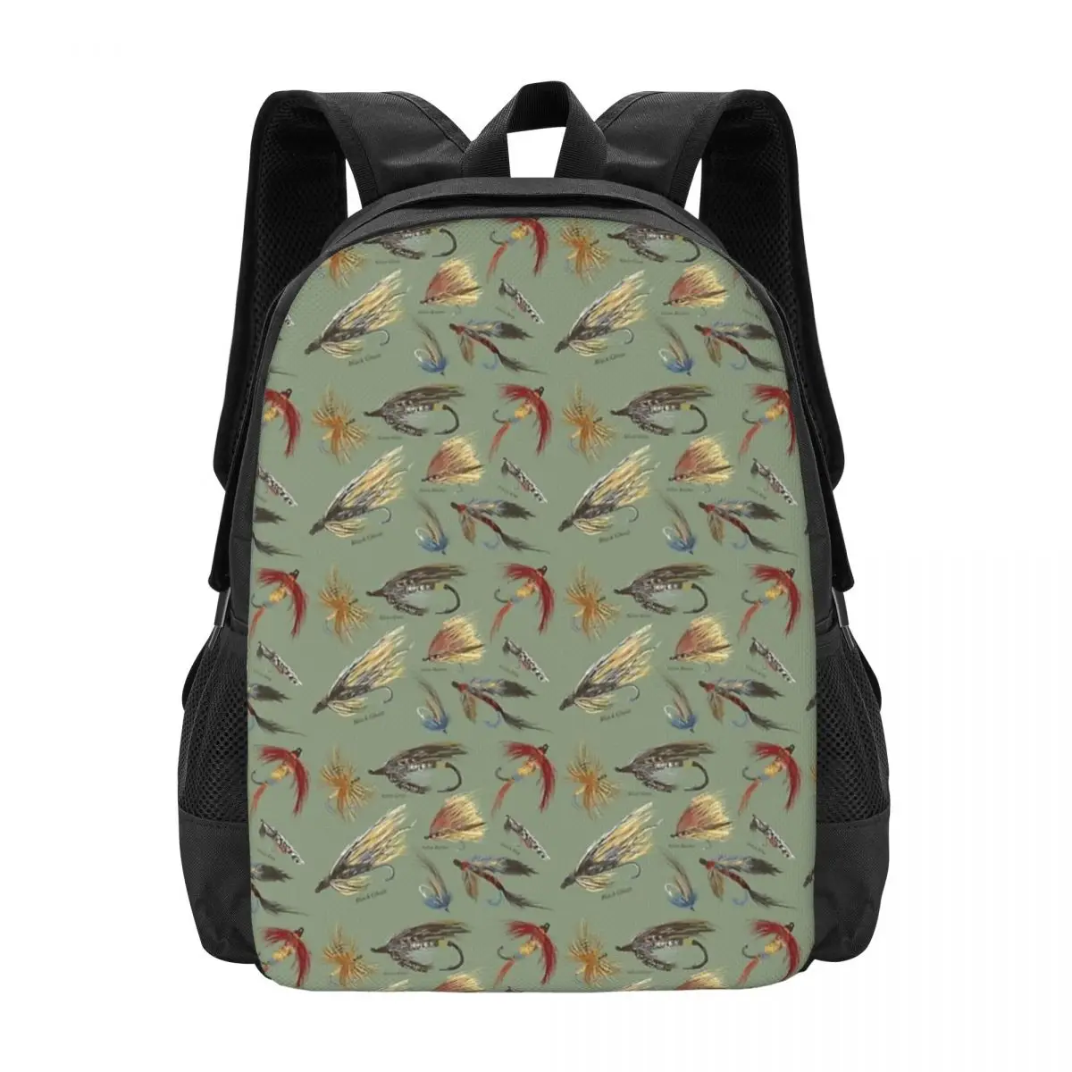 Fliegenfischen mit handgebundenen Fliegen! Rucksack im Sonderangebot, Tagesrucksack mit großem Fassungsvermögen, Schultasche, Umhängetasche für Damen und Herren