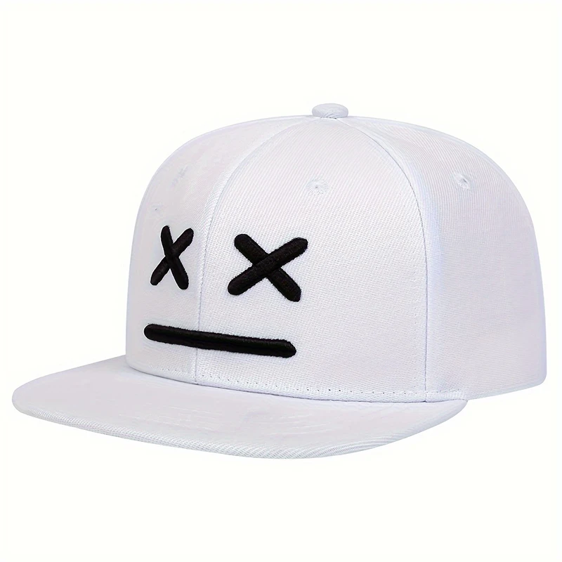 Fashion XX Smiling Face Embroidery Baseball Cap Cotton snapback Hats Adjustable Hip Hop Sport Hats Men Women Outdoor Sun hats