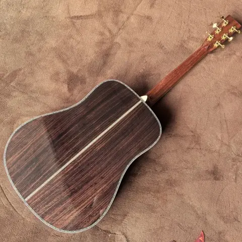 मुफ़्त शिपिंग क्लासिकल 6 स्ट्रिंग्स पीला D45 अकूस्टिक गिटार रोज़वुड फ़िंगरबोर्ड बोन नट 20 फ़्रेट्स 8 best sales शास्त्रीय गिटार - №3