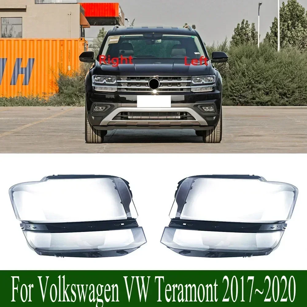 

For Volkswagen VW Teramont 2017~2020 Car Front Headlight Glass Headlamp Transparent Lampshade Lamp Shell Lens Cover