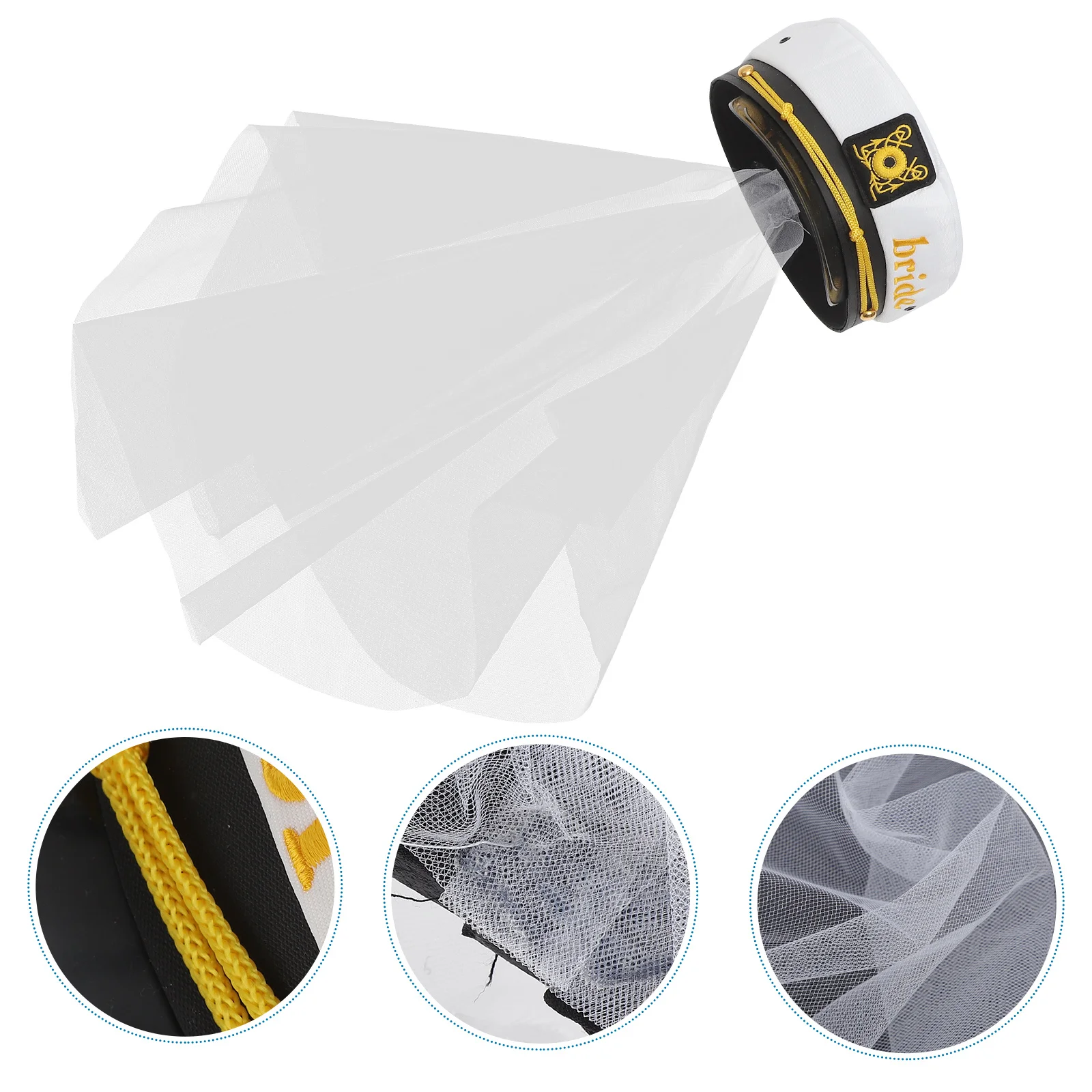 Bride Navy Hat Veil Elegant Wedding Bridal Hair Accessory Party Headpiece Bridal Shower Gift Wedding Hat Bride Hair Accessory