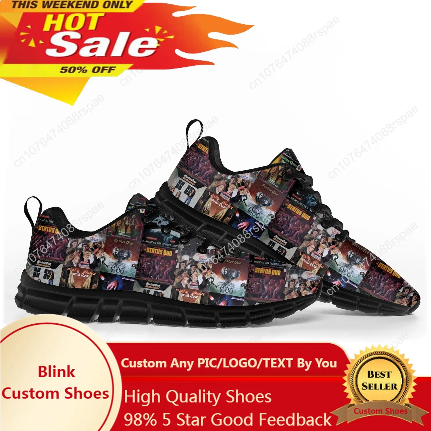 Statement statu Rock Band Fashion scarpe sportive uomo donna adolescente bambini bambini Sneakers Casual scarpe da coppia personalizzate di alta qualità