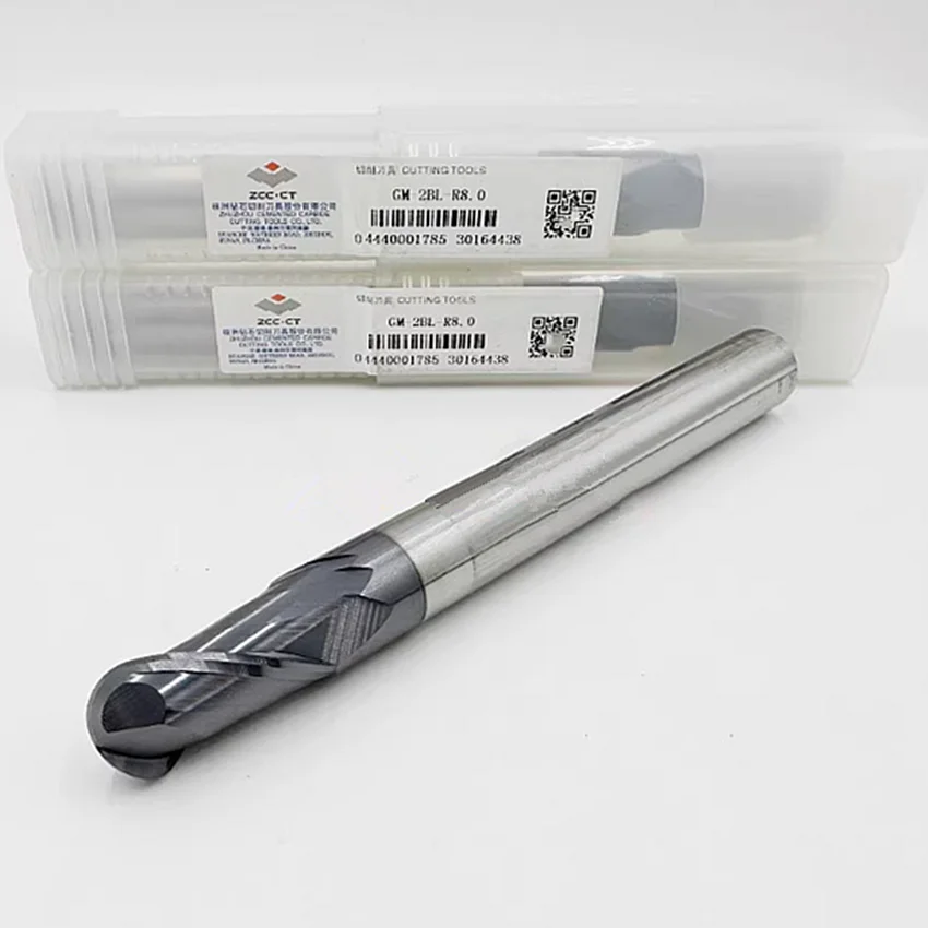 

GM-2BL-R8.0 ZCC.CT GM-2BL Two edge long shank ball end mill D16.0R8.0*16*32*150 2T ball nose end mill 2 Flutes Ball End Mills