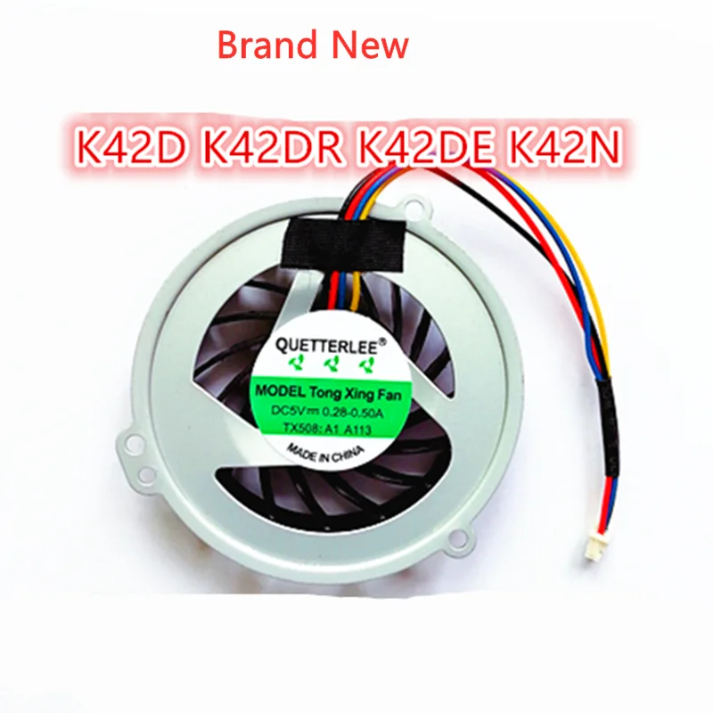 New Original Laptop CPU Cooling Fan For ASUS K42 Fan X42D X42J K42D K42DR K42N AMD CPU Fan KSB6505HB-AA83