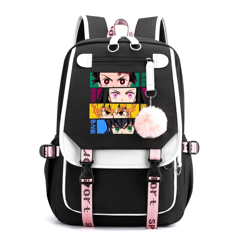 

Anime Kamado Tanjirou Kamado Nezuko Student School Supplies Bag Teens Women Men Laptop Travel Rucksack