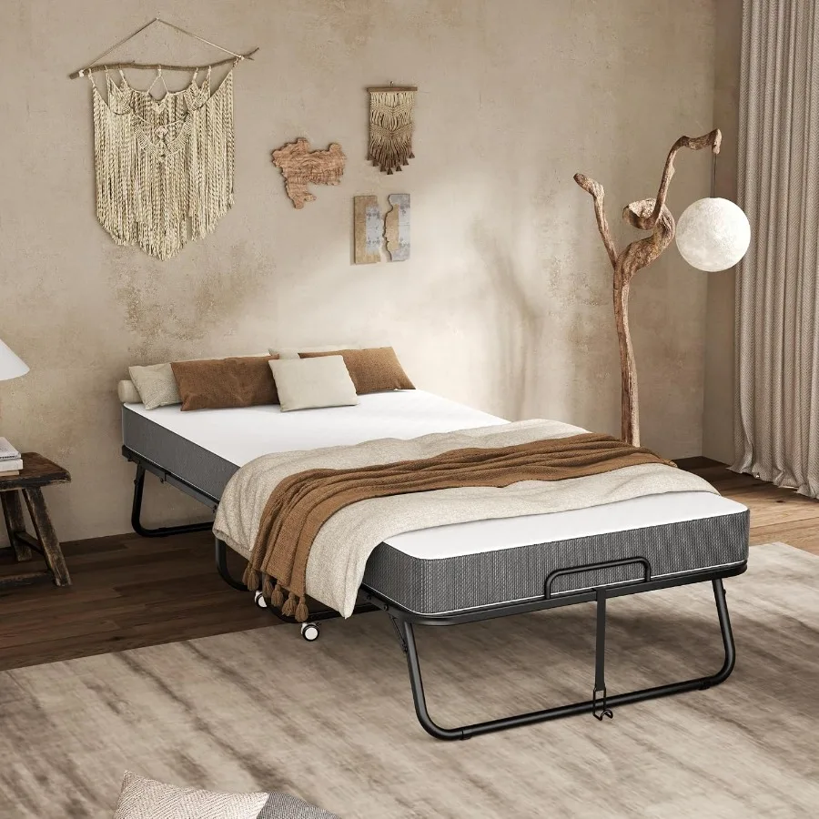 Folding Bed with Mattress, 75