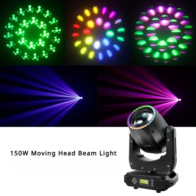 150W Moving Head Beam Light LED Pattern Strip Lights High Brightness Professional Stage Lights DMX Projector Concert Show Decora