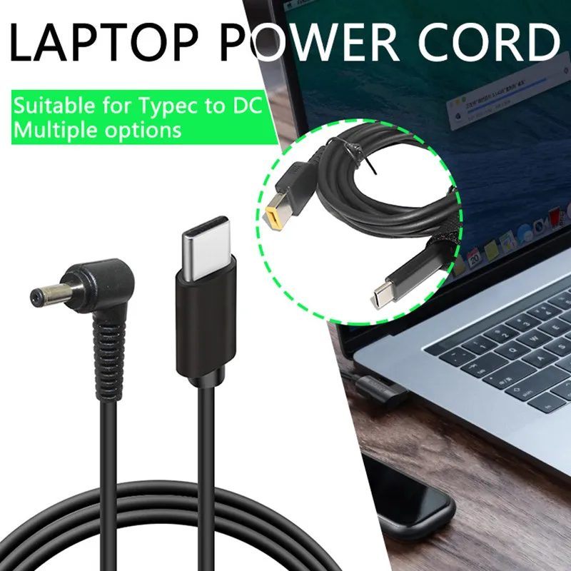 

USB Type C PD Converter Universal Laptop Charging Cable Cord Dc Power Adapter For Dell Asus Lenovo Notebook Power Supply Cable