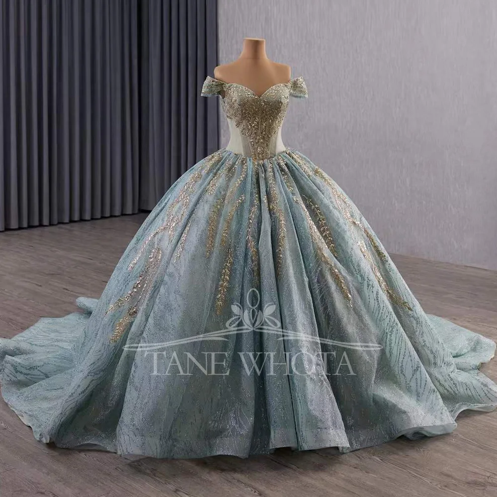 Милое вечернее платье с открытыми плечами, шнуровкой сзади и хрустальными пайетками, настраиваемые Sukienki Wieczorowe Damskie