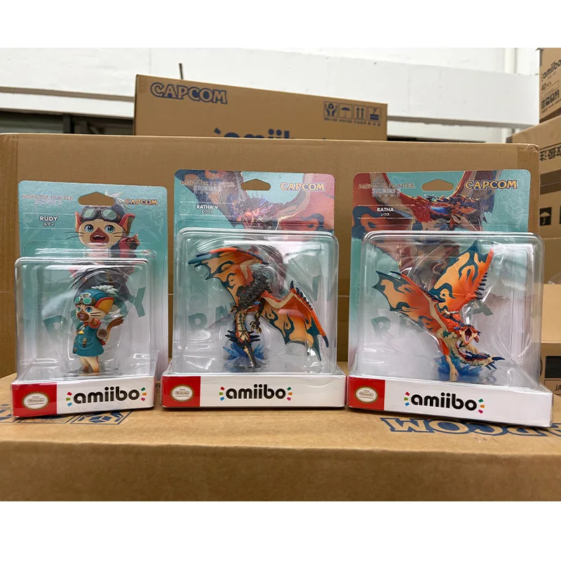 ARTSWIFT Amiibo Monster Hunter Stories 3: Twisted Reflection Ratha V Ratha Rudy Versão Asiática Sem Bloqueio Regional Para NS Original