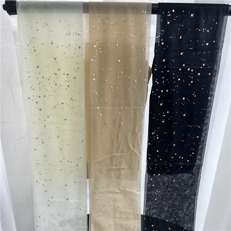 Summer Ultra-Thin Sheer Silver Shiny Dot Women's Tights Anti-Snagging Hot Stamping Stars Hottie Sexy Pantyhose Hosiery