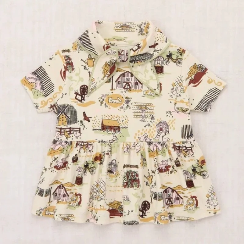 

Комплект детской одежды 2026SS MP: футболка с коротким рукавом и брюки, серия «Ферма»