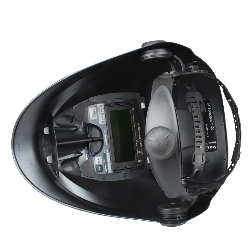 Automatic dimmer welding mask with side window head-mounted protective mask
