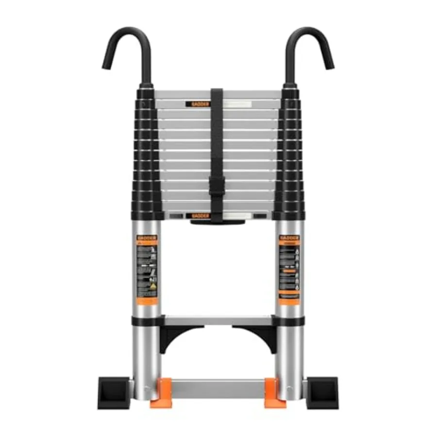 

【Spot goods】Telescoping Ladder Aluminum with stabilizer bar Lightweight Multi-Purpose Extension Ladder Telescopic Ladder Portab