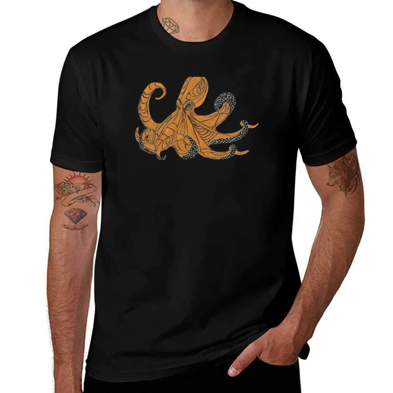 

T-Shirt casual t shirts Octopus graphic for shirt man shirts for men man man t t