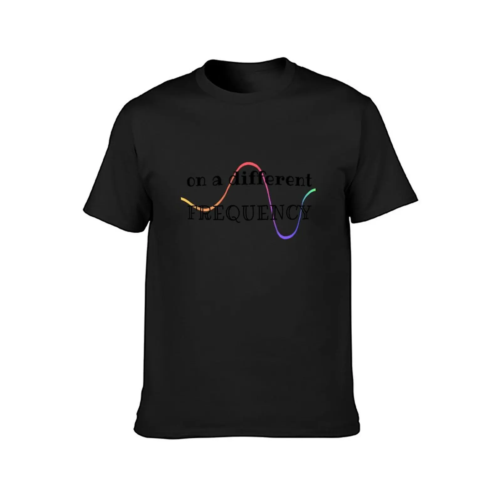 Frequency Rainbow T-Shirt funnys customs design your own sweat summer top mens clothing