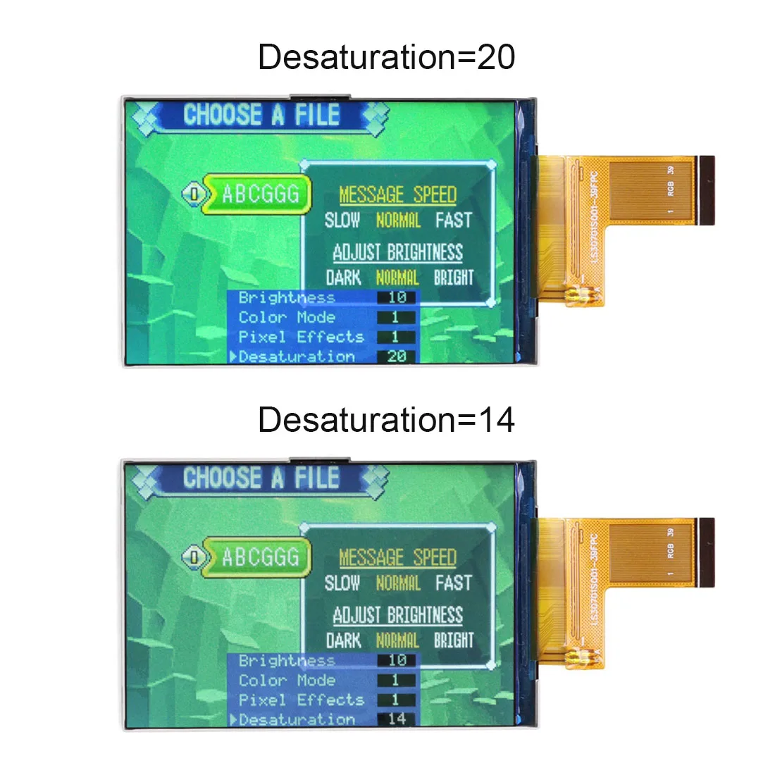 Hispeedido 3.0 Inch Add Desaturation V5 Drop In GBA 720x480 Retro Pixel IPS LCD Screen Kit For Game Boy Advance--Only Screen Kit