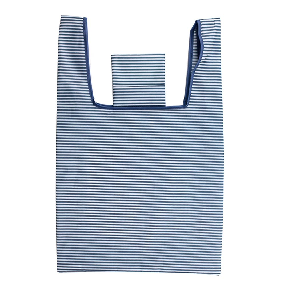 Borsa Tote riutilizzabile portatile pieghevole Eco Friendly borsa per la spesa in Nylon borsa pieghevole Shopper Tote Pouch Organizer semplice