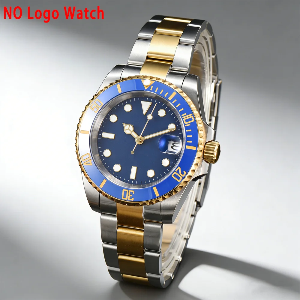 Dwayne Campbell 40mm Men's Metal Watch Diving Watch NH35 Movement SUB Watch Luminous Sapphire Chronograph