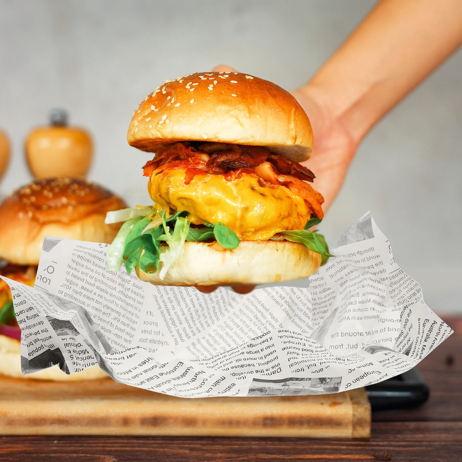 

120 Sheets Parchment Paper Baking Sheets Oil Proof Non Stick Cake Mat for Cookies Pastries Bread Fish Meat Vegetables