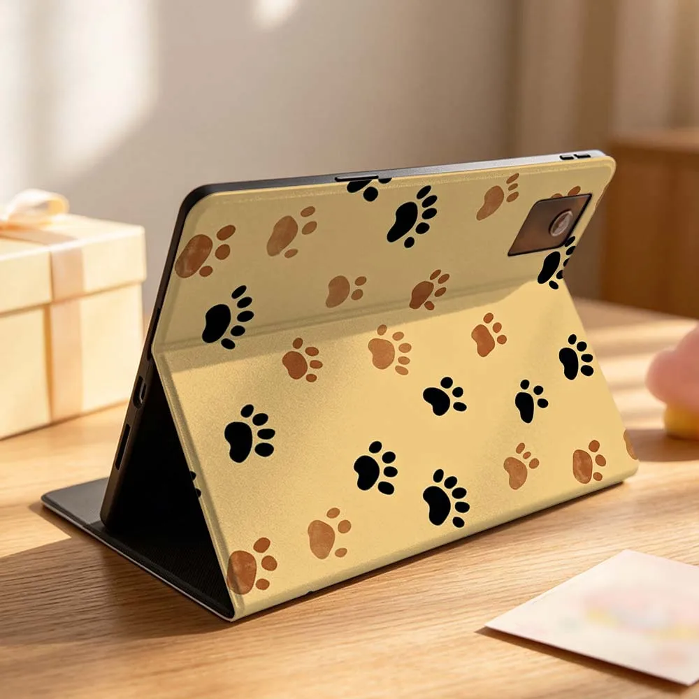 Cartoon Dog Paw Print Case For Lenovo Idea Tab K10 M10 P11 P12 Xiaoxin Pad Pro GT Plus 10.6 11 11.1 inch 2025 Folding Tablet