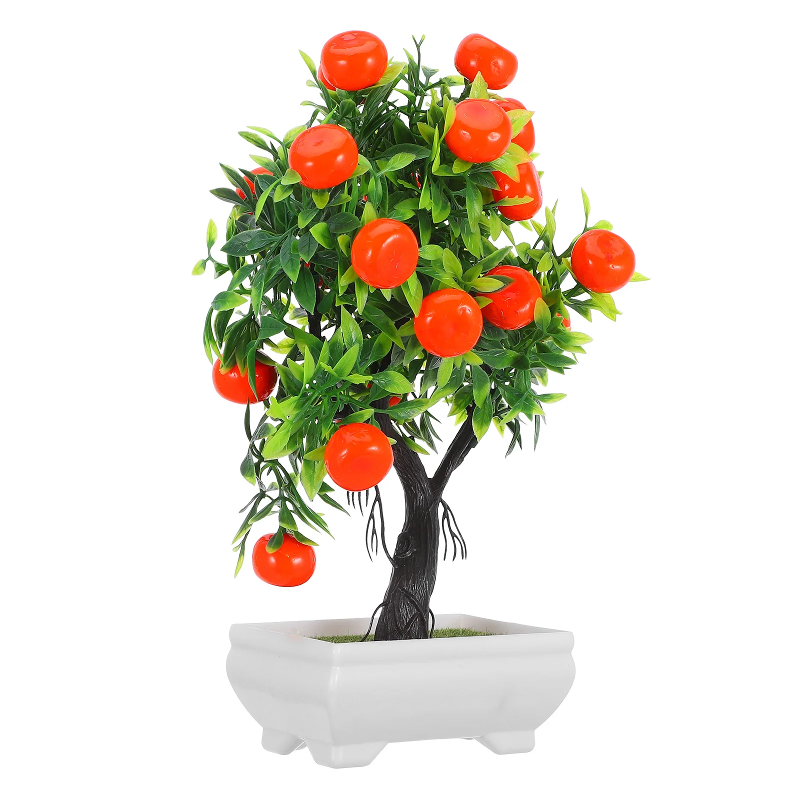 Artificial Fruit Tree Home Orange Decor Simulation Bonsai Faux Fake Plant Plants Indoor