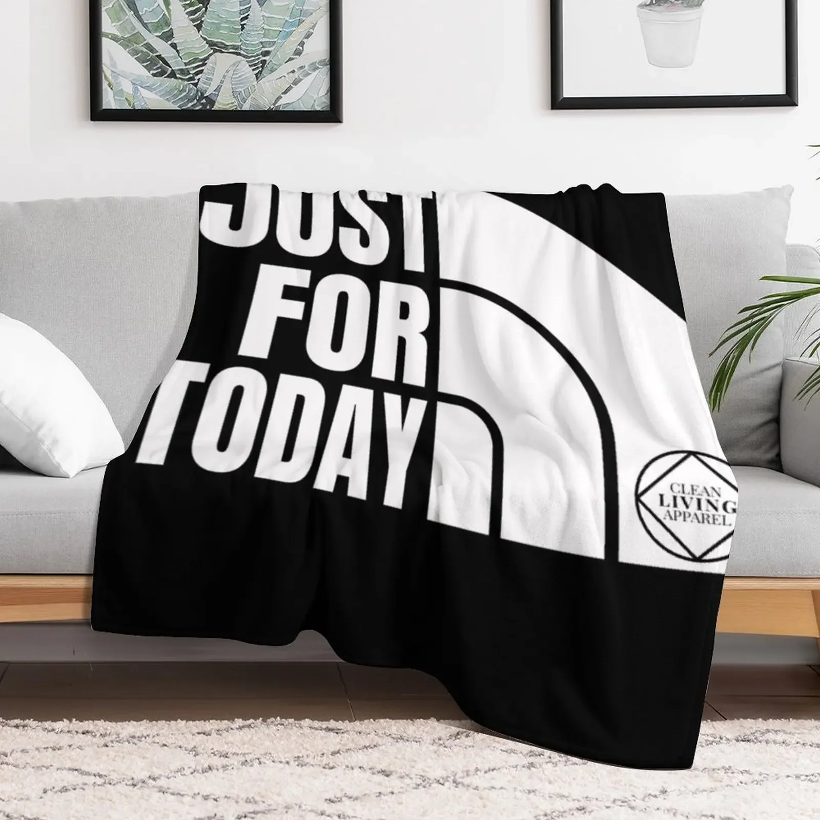 Just For Today Narcotics Anonymous NA Gift Throw Blanket Giant Sofa Personalized Gift decorative Blankets