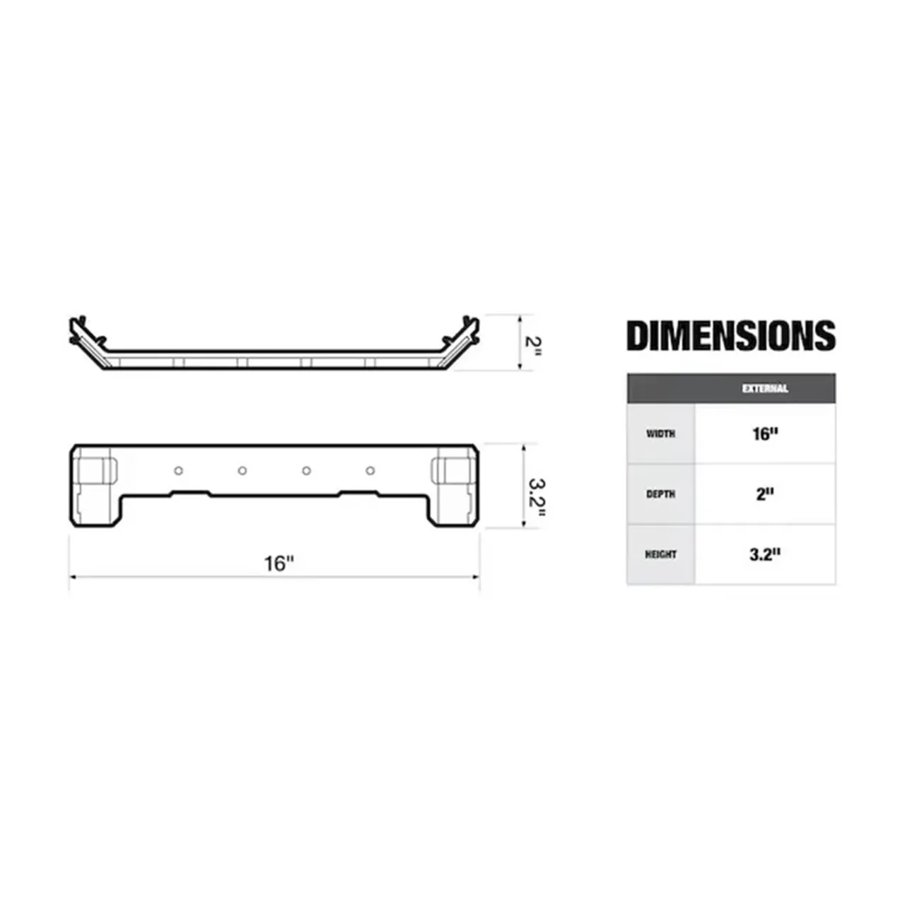 TOUGHBUILT TB-B1-A-30 STACKTECH Steel Tool Holder Stacking Toolbox Refreshing Storage Multifunctional Matching Hanging Racks