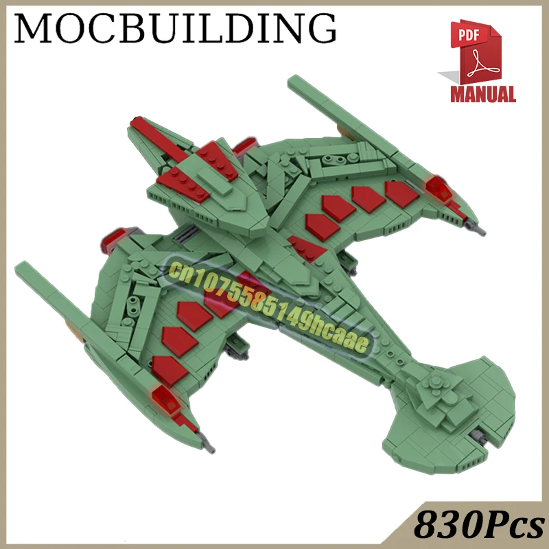 Negh'Var Class Blocks MOC Building Battlecruiser Treks تكنولوجيا البناء ألعاب هدية عيد الميلاد #1