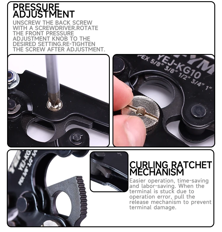 Automotive Ratsche CV Joint Clamp Zange YEJ-KG10 Luft/Wasser Schlauch Befestigungs Zange Edelstahl Klemmen Crimpen/Nutcracker Zange – Detail 7