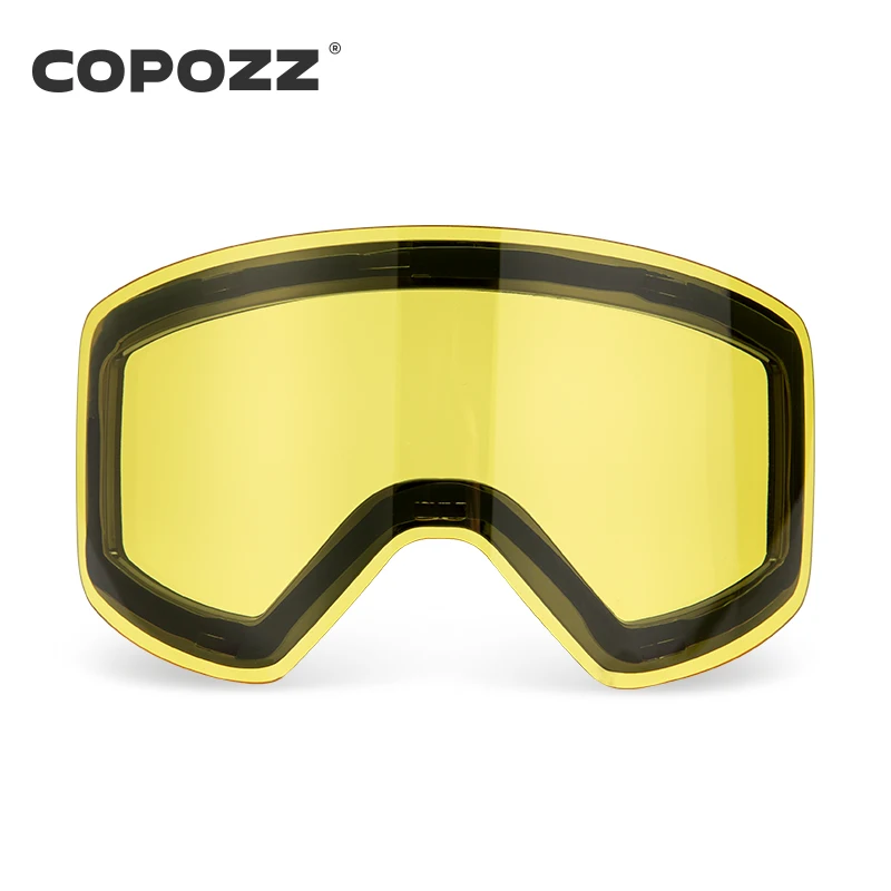 Replacement Ski Goggles Lenses Lens For COPOZZ Model-20101 Anti-fog UV400 Ski Glasses Snowboard Eyewear Lenses (Lens Only)