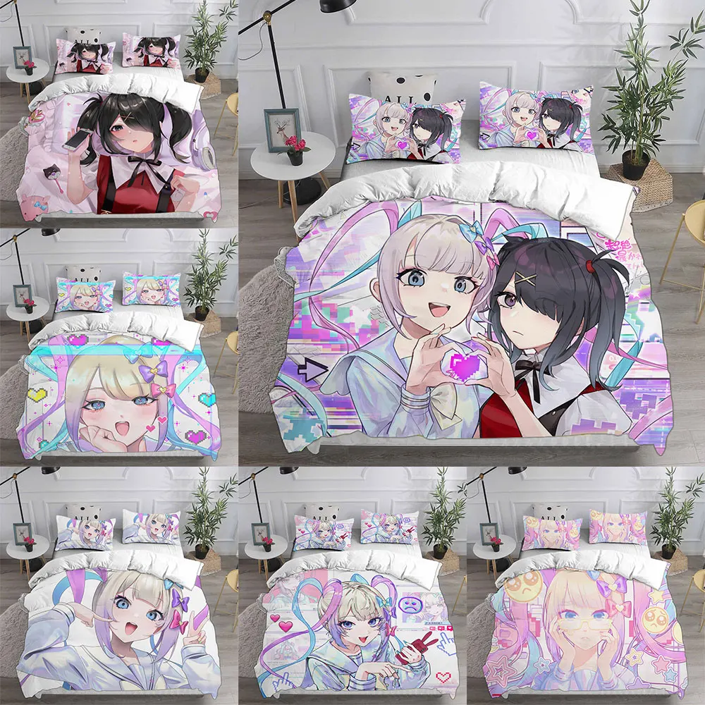NEEDY GIRL OVERDOSE Bedding Sets Bed Cover Comforter Duvet Cover Pillow Case 2-3 Pieces Sets Teenagers Children's Gifts