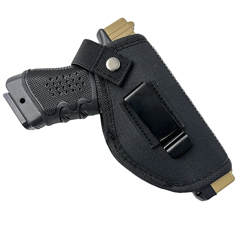 Tactical IWB Universal Gun Holster Concealed Carry Waist Belt Metal Clip Pistol Case for Glock 17 Makarov 9mm All Size Handgun