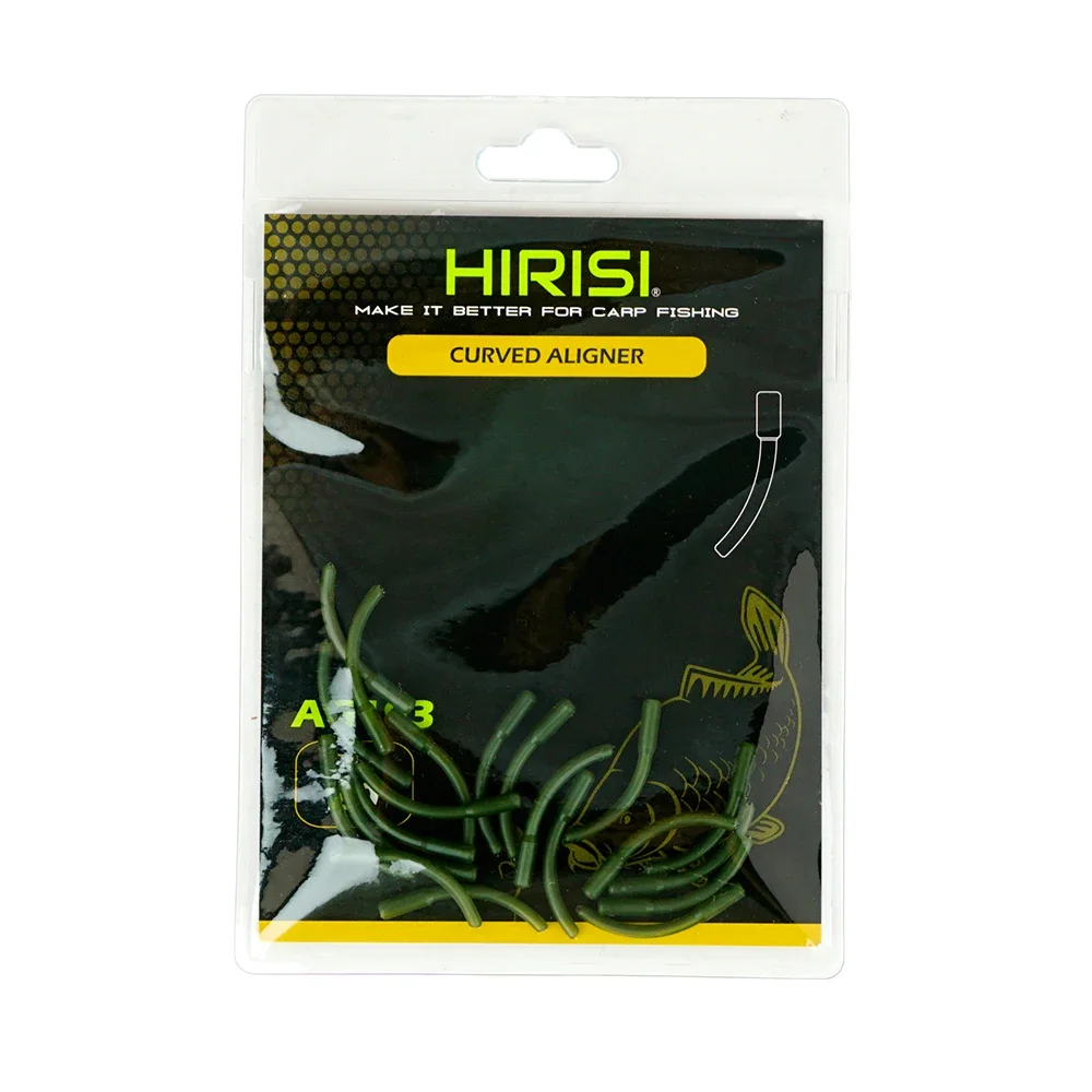 Hirisi 20pcs Carp Hook Sleeves,Anti-Tangle Carp Hook Connectors Terminal Tackle for CarpFishing High Quality Fishing Accessories