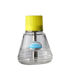 HOZAN Press Type Glass Alcohol Empty Bottle with Copper Core Anti-corrosion and Anti-Static Solution Dispenser Cleaning Bottle