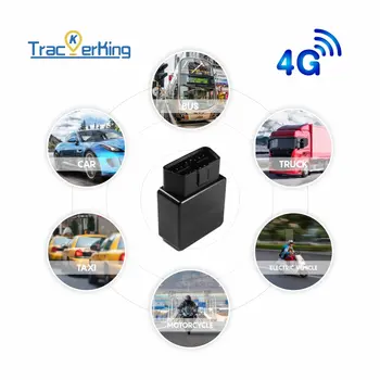 TrackerKing OBDII GPS Tracker OBD2 Sledovací zařízení Monitor GPS Tracker Stav auto ACC Alarm Otřesy Pohyb SMS Volání Sledování Geofenc 8 nejlepší prodej SMS autoalarm - №2