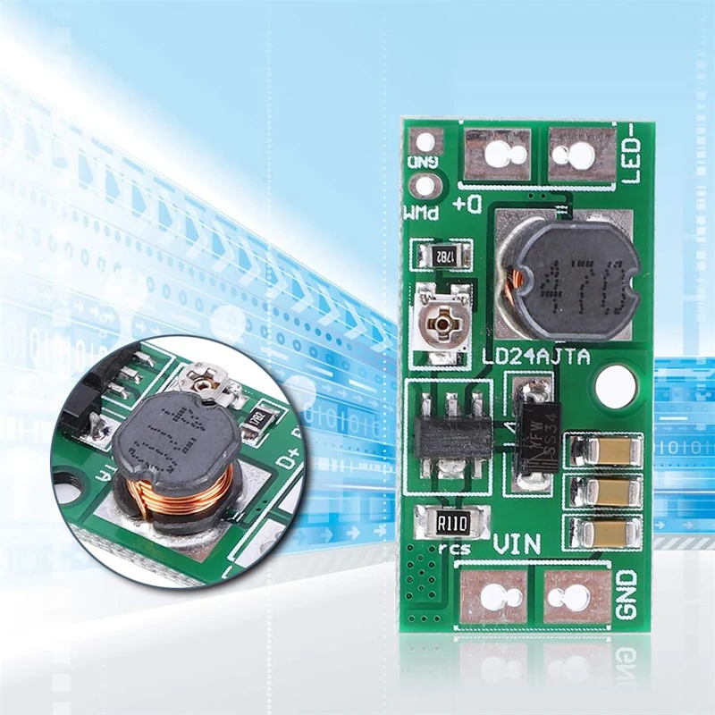 Placa de Controlador LED ajustable, convertidor de corriente constante, 2 piezas, 20W, DC6-24V, PWM