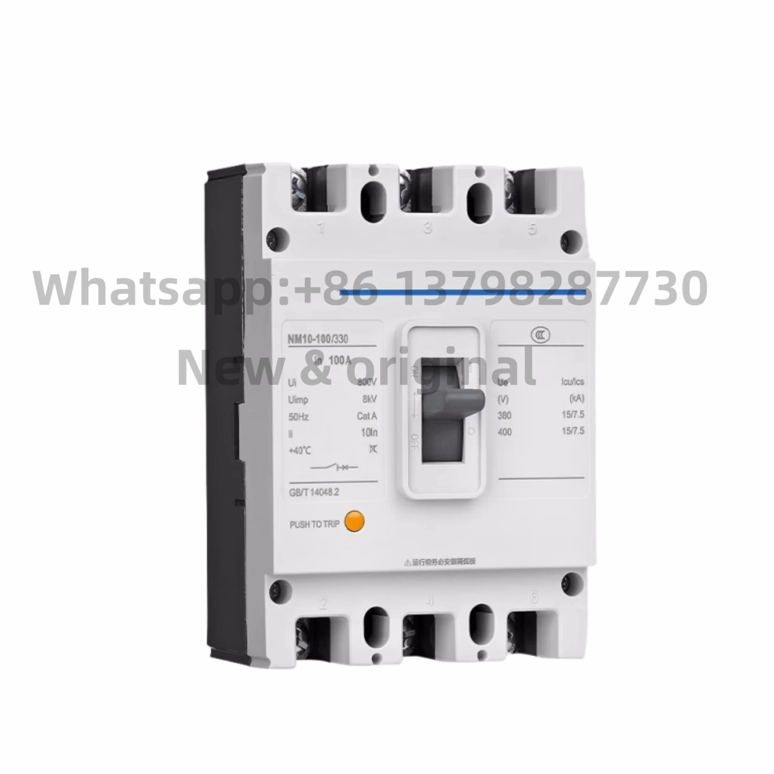 New original Molded case circuit breaker NM10-100/330 three-phase air switch 3P 63A 80A 100A