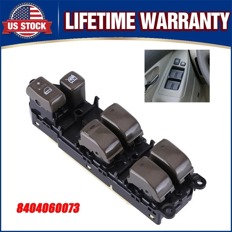 

Power Window Switch Front Left Driver Side Compatible for 2003-2009 Lexus GX470 8404060073