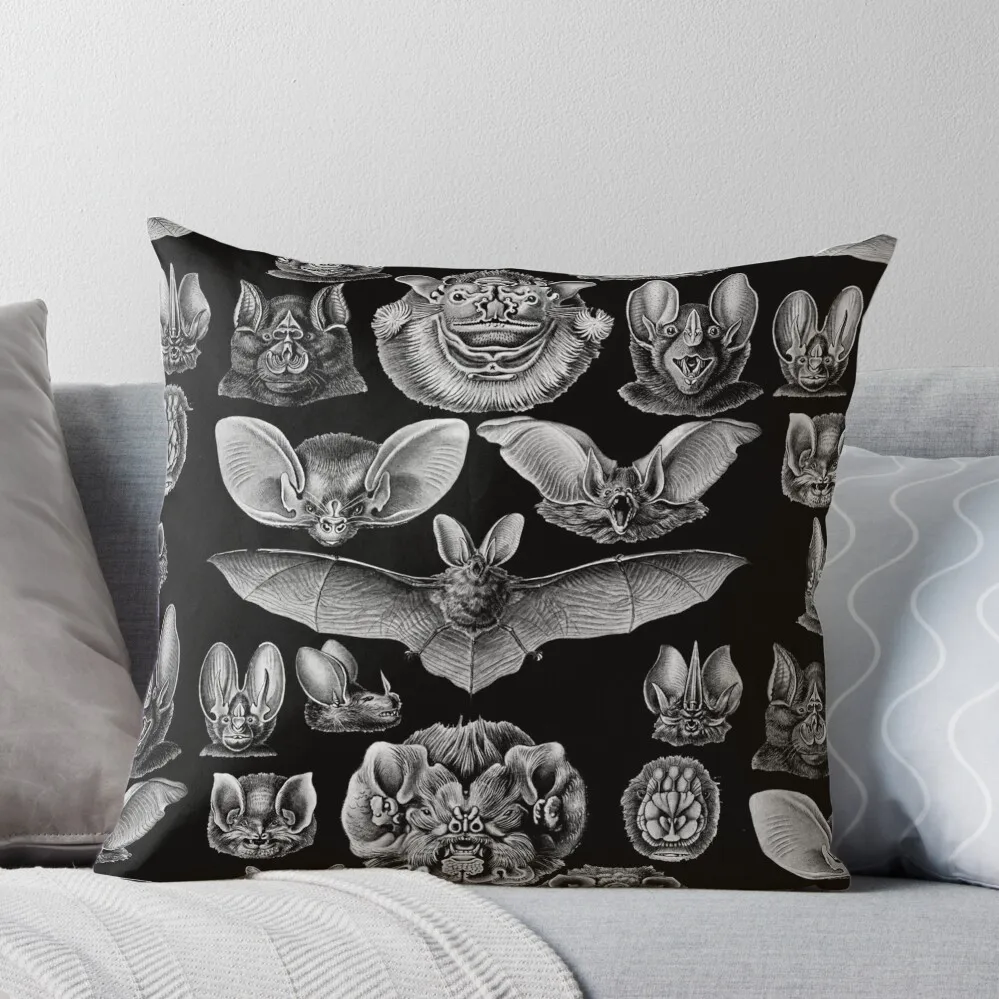 

1904 Haeckel Chiroptera Throw Pillow Christmas Pillow sleeping pillows ornamental pillows