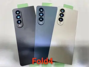 Bilashmart Back Housing Glass Rear Battery Cover Samsung Galaxy Z Fold 4 F936 U N B/DS W Rear Panel With Camera Lens Repair Parts