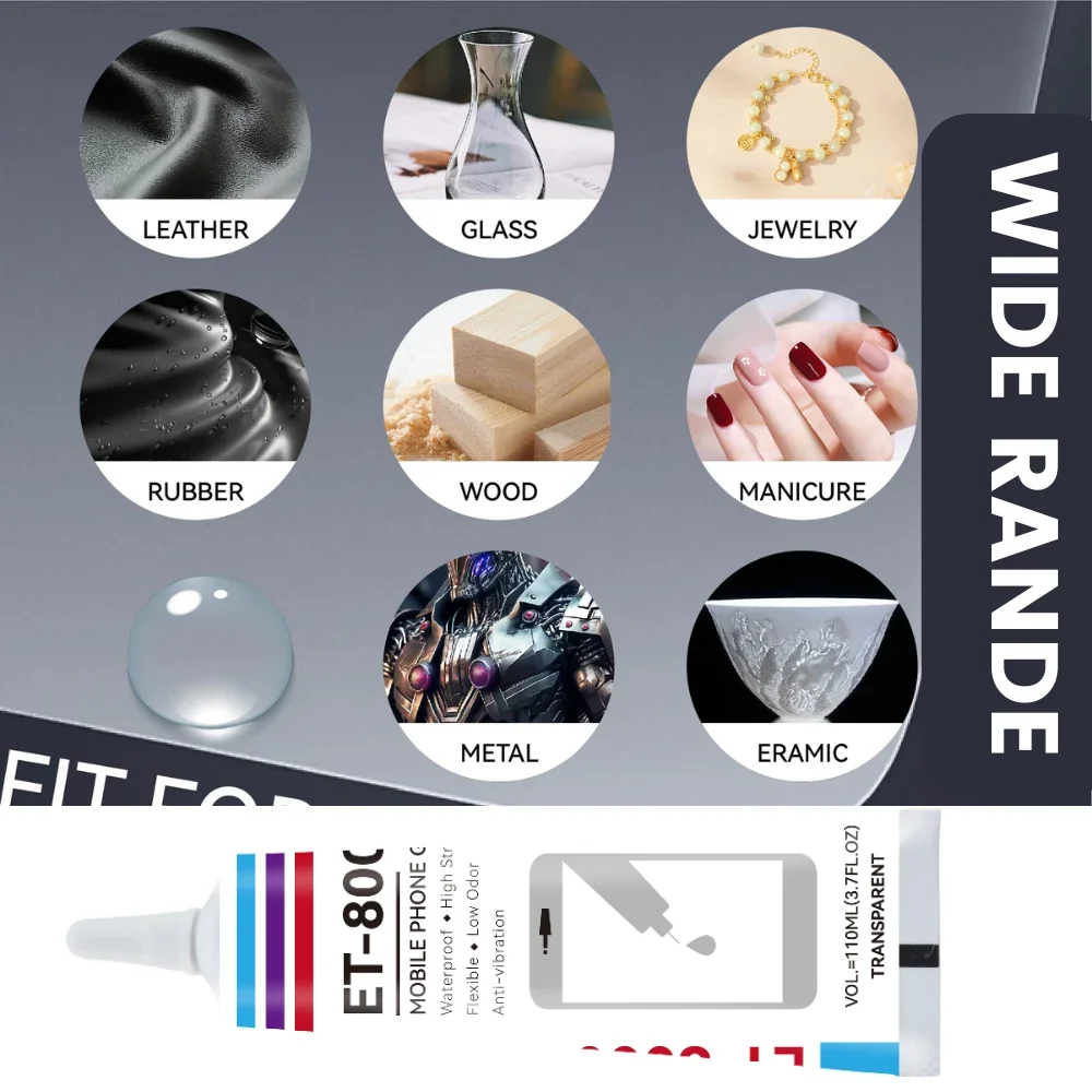 Strong T8000 Adhesive Fix Phone Battery Back Glass Repair Jewelry Craft Electronics Component T-8000 Clear Multi-Purpose Glue