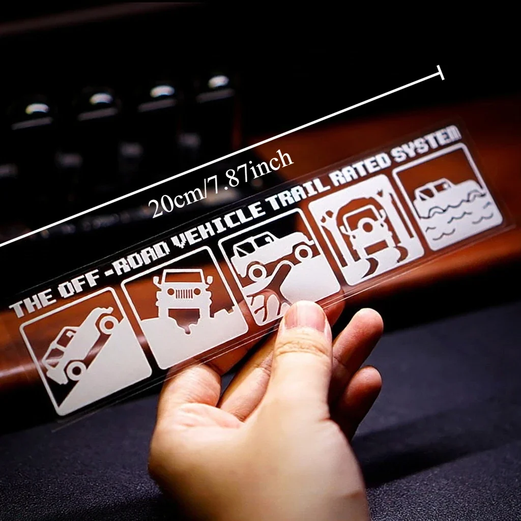 Trail Rated Vinyl Decal, Waterproof For SUV Truck Jeep 4x4