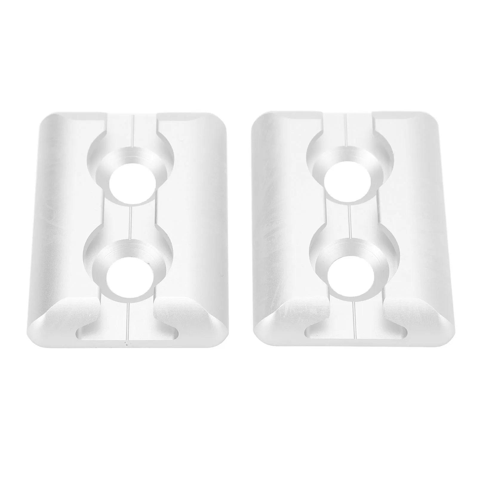 Pair of L Track Anchor Points Aluminium Alloy Square Tie Down Anchor Point for Airplane Motorhomes Ambulances Etc